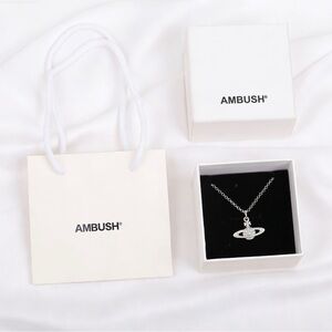 Women's AMBUSH Silver Planet Pendant Necklace